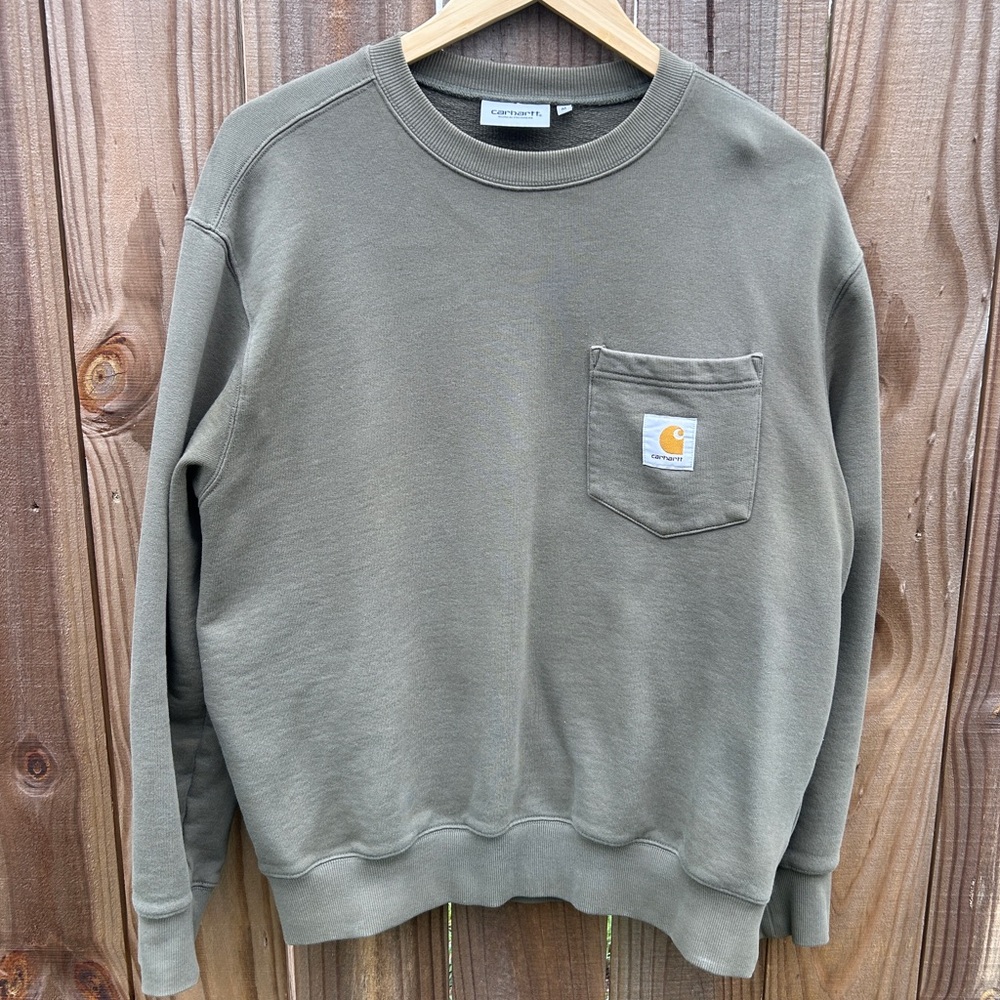 WIP Carhartt Men's Crewneck Sweatshirt in Olive